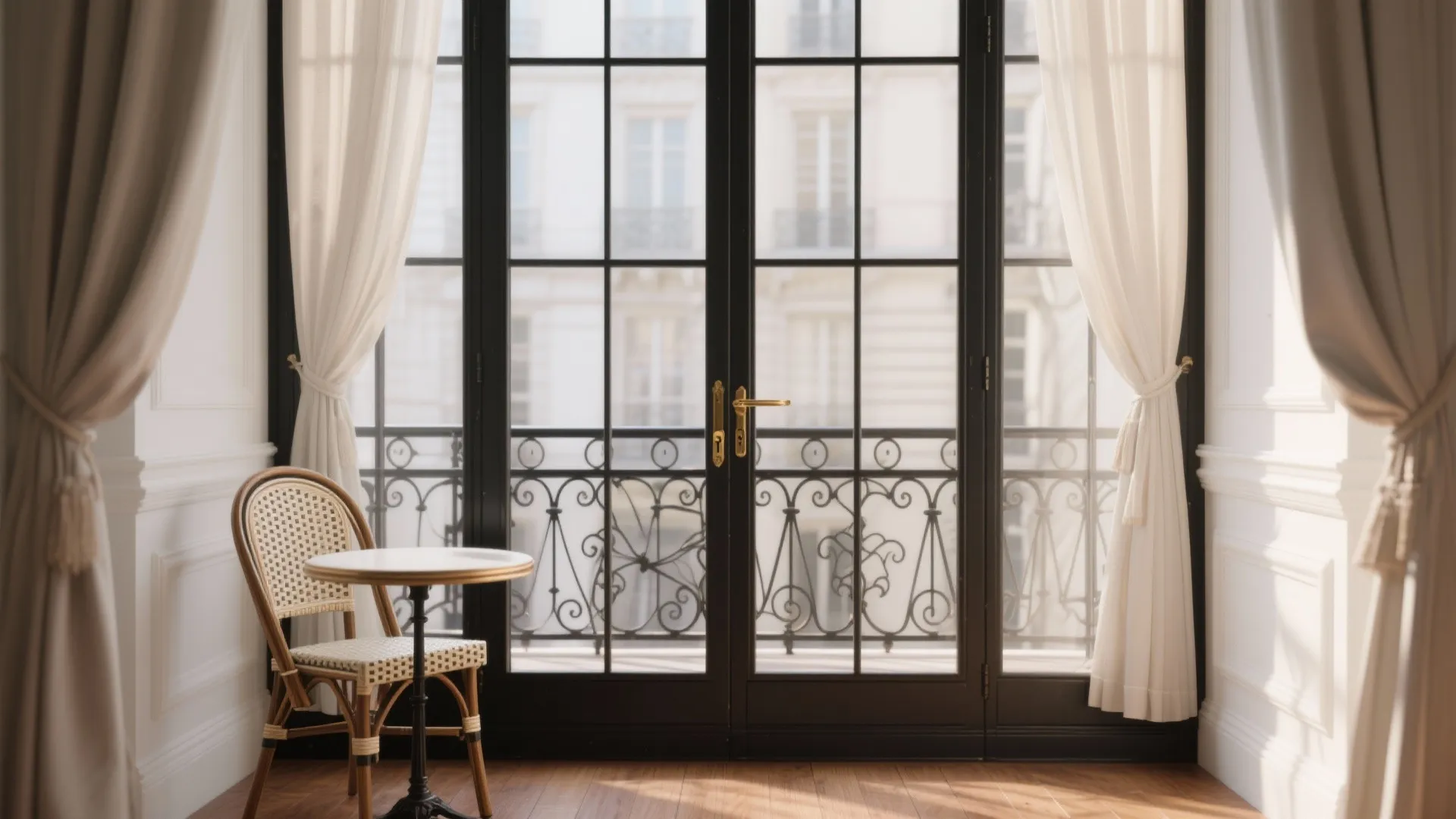 2) French-Style Divided Lites (Wrought Iron + Double Glazing)