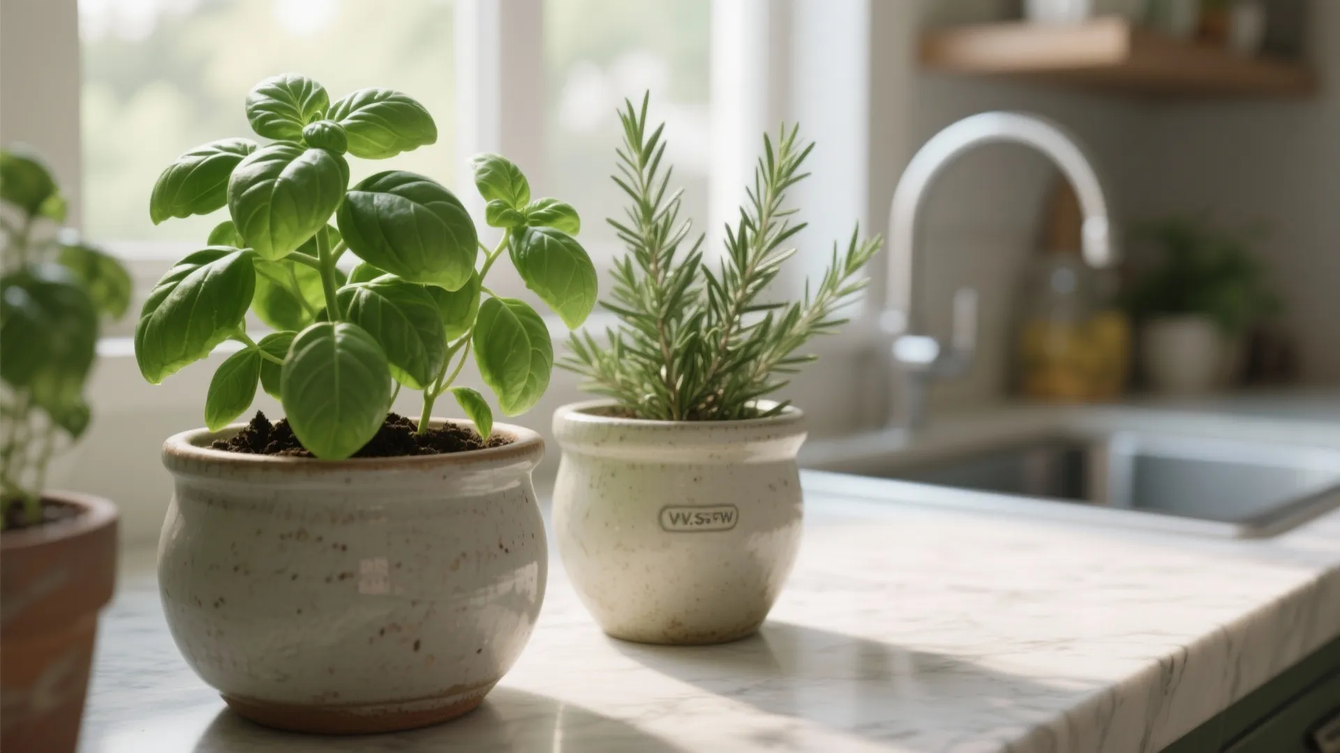 2. Fresh Herbs as Decor