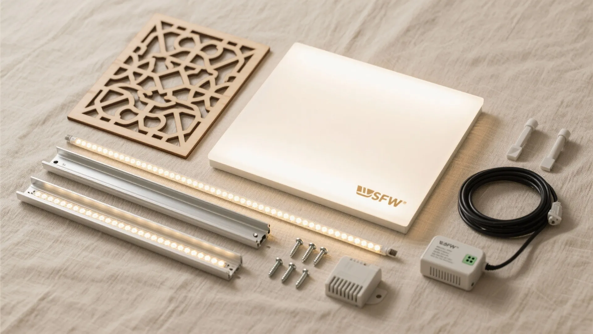 Backlit Fretwork as a Soft Glow Feature