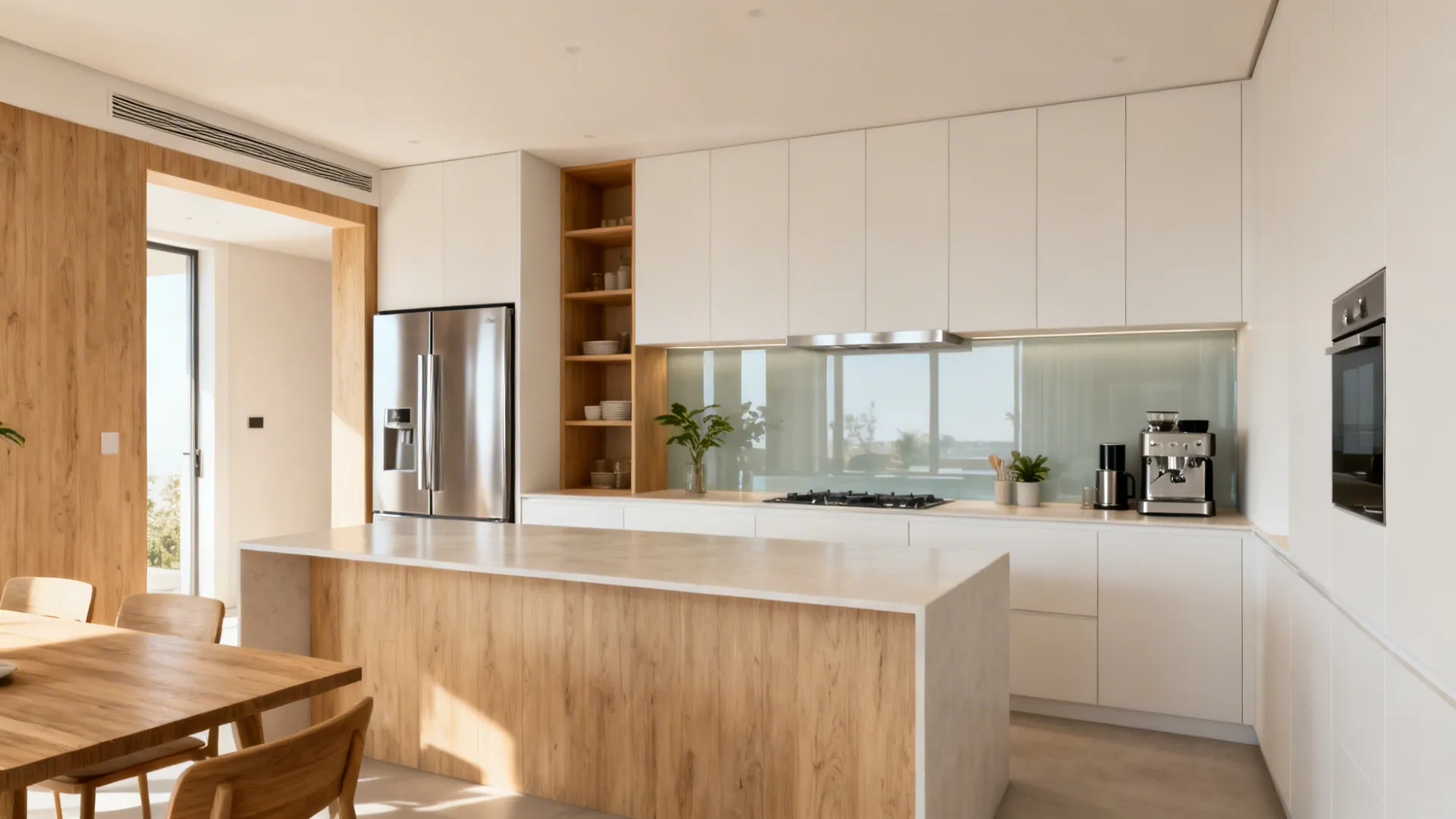 Is the fridge better in the dining area? 5 kitchen layout ideas