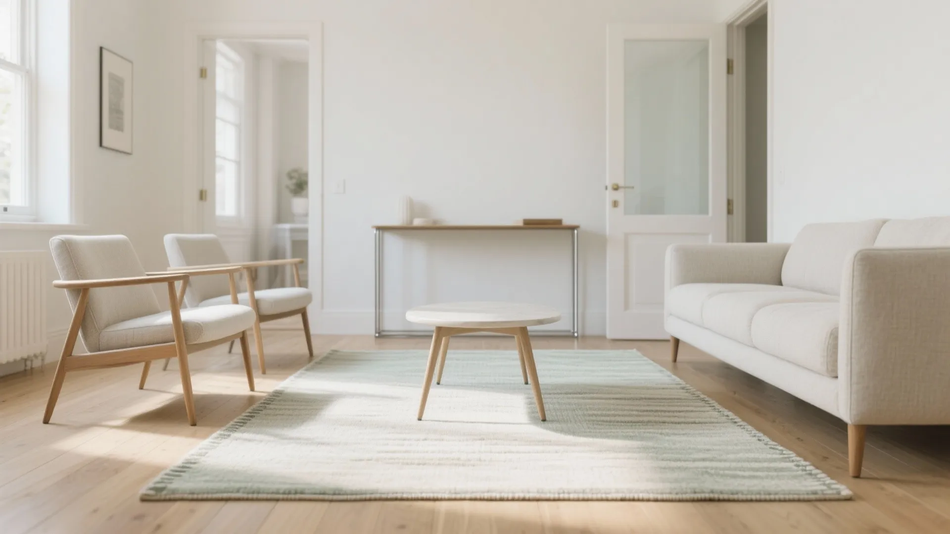 Float the seating: front legs on, back legs off