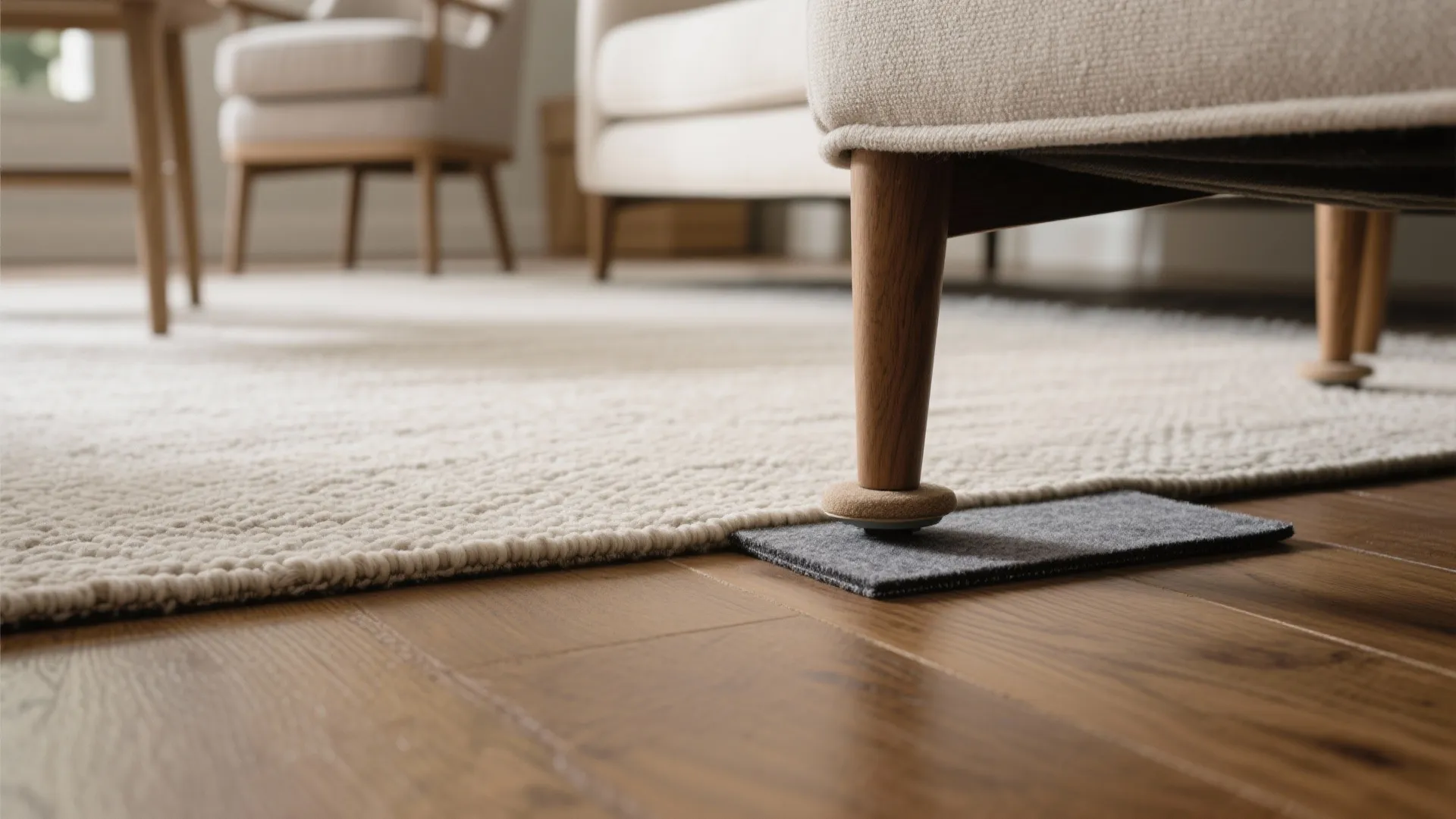 1) Minimal front-legs rule for tight seating