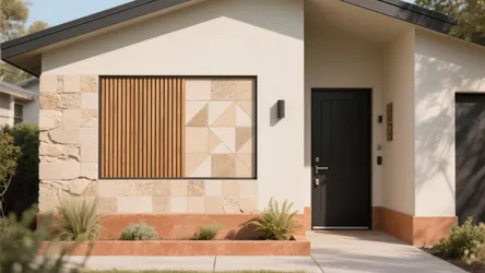 Tiles design for home front wall: 5 smart ideas