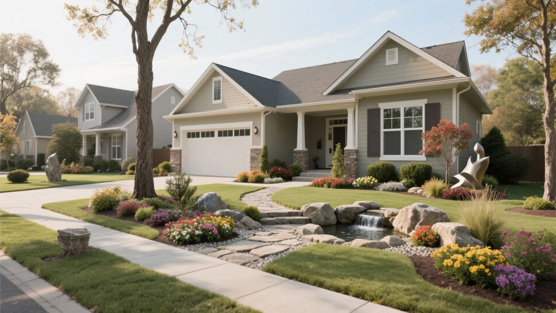 Front yard landscaping ideas after tree removal: Transform your front yard into a beautiful space post tree removal