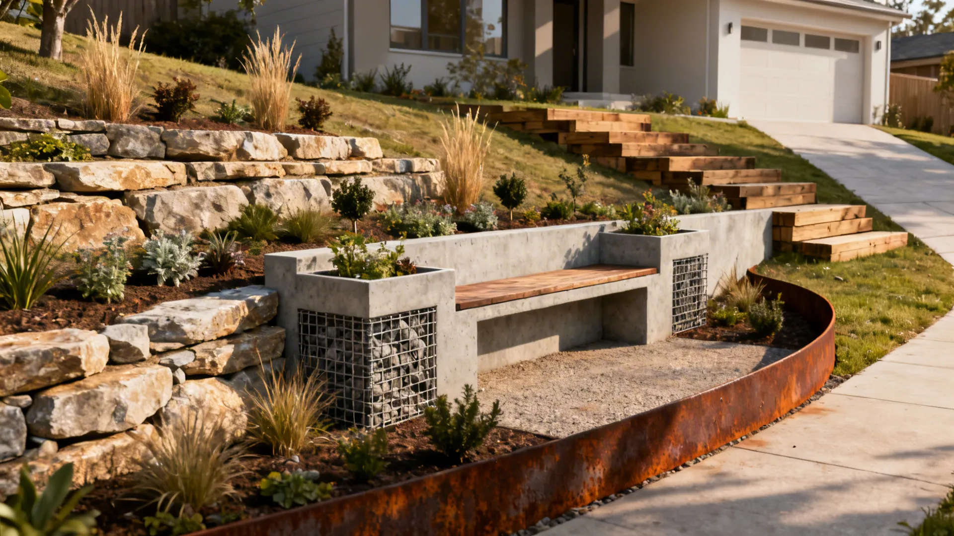 5 Front Yard Retaining Wall Ideas