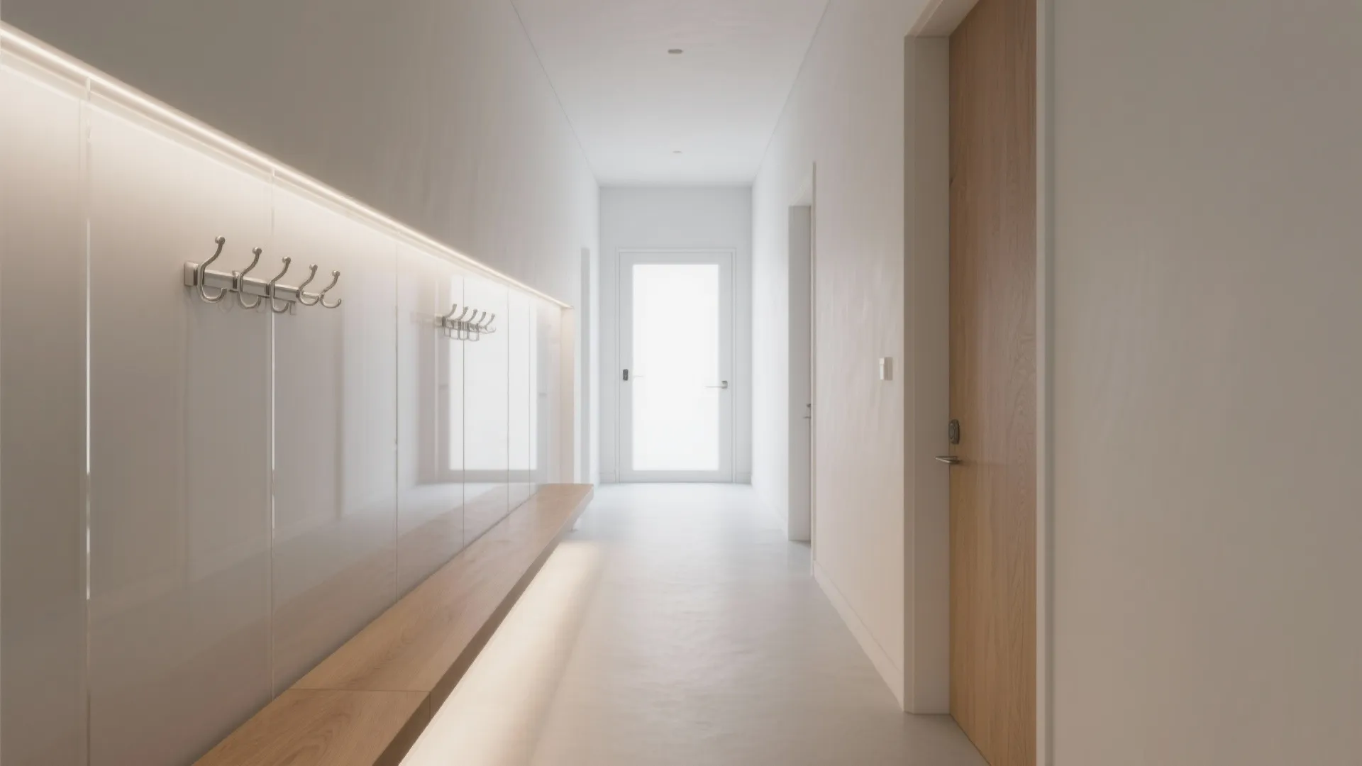 Minimalist acrylic wall panels to brighten dark corners