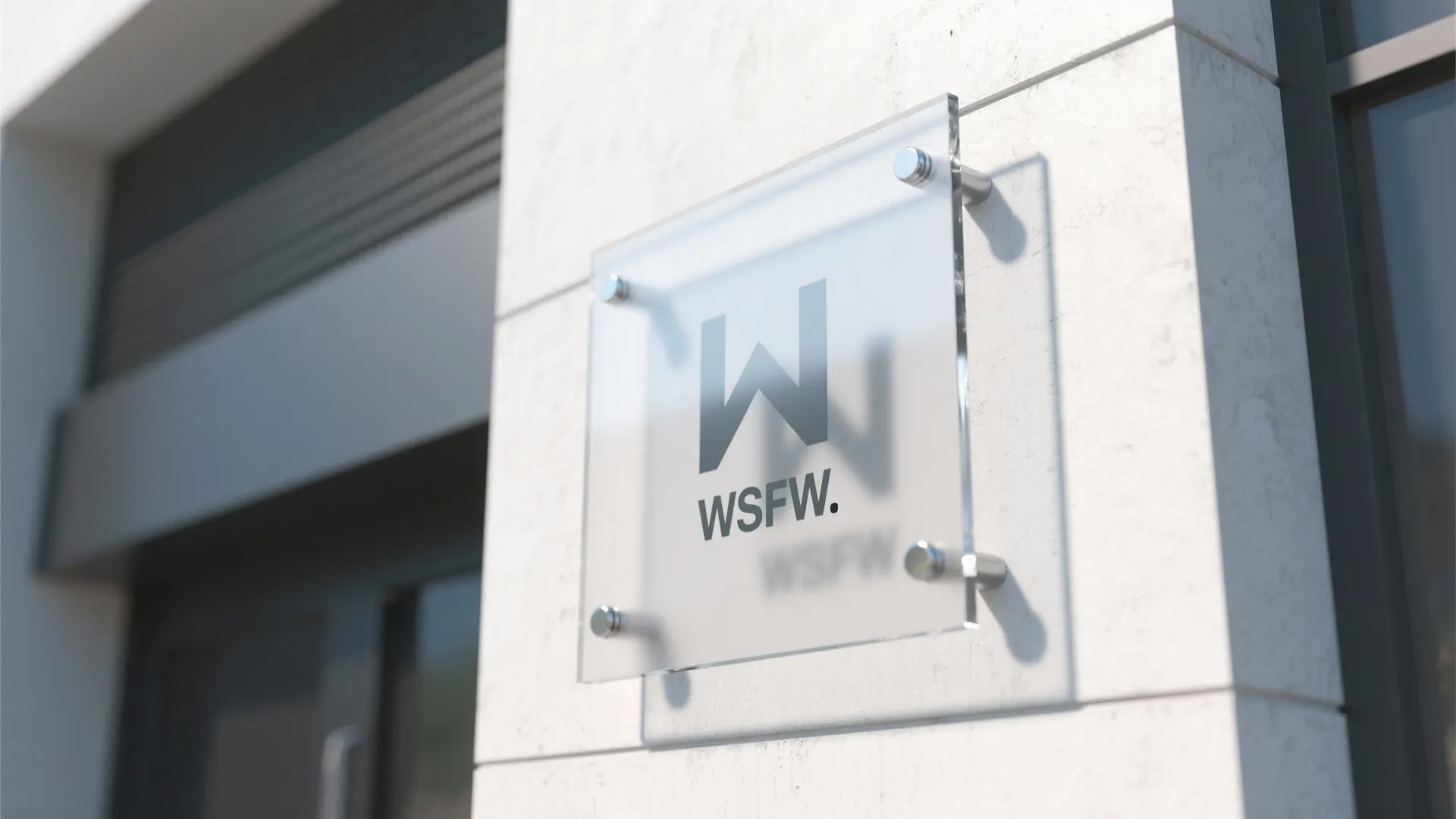 Layered Glass or Frosted Acrylic with Standoffs