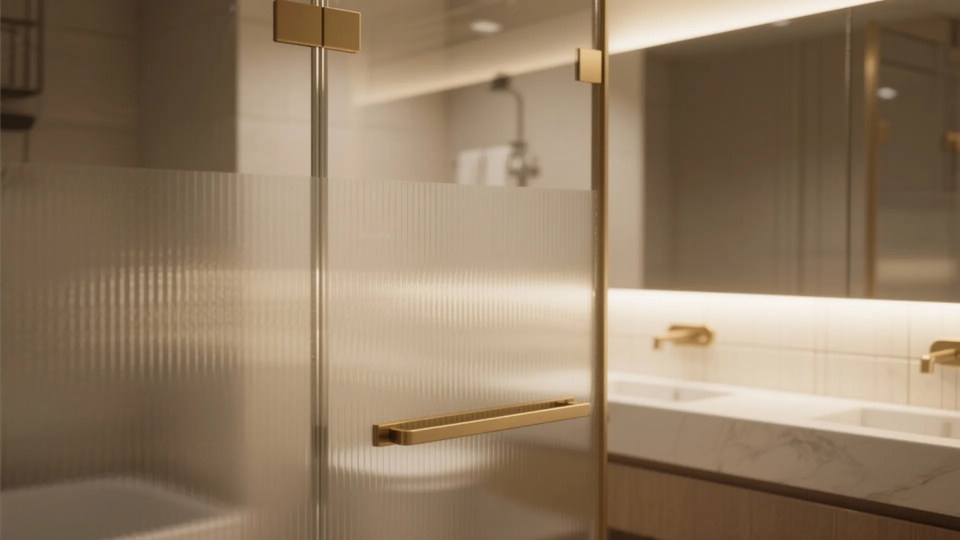 Frosted-and-Clear Glass for Privacy and Openness