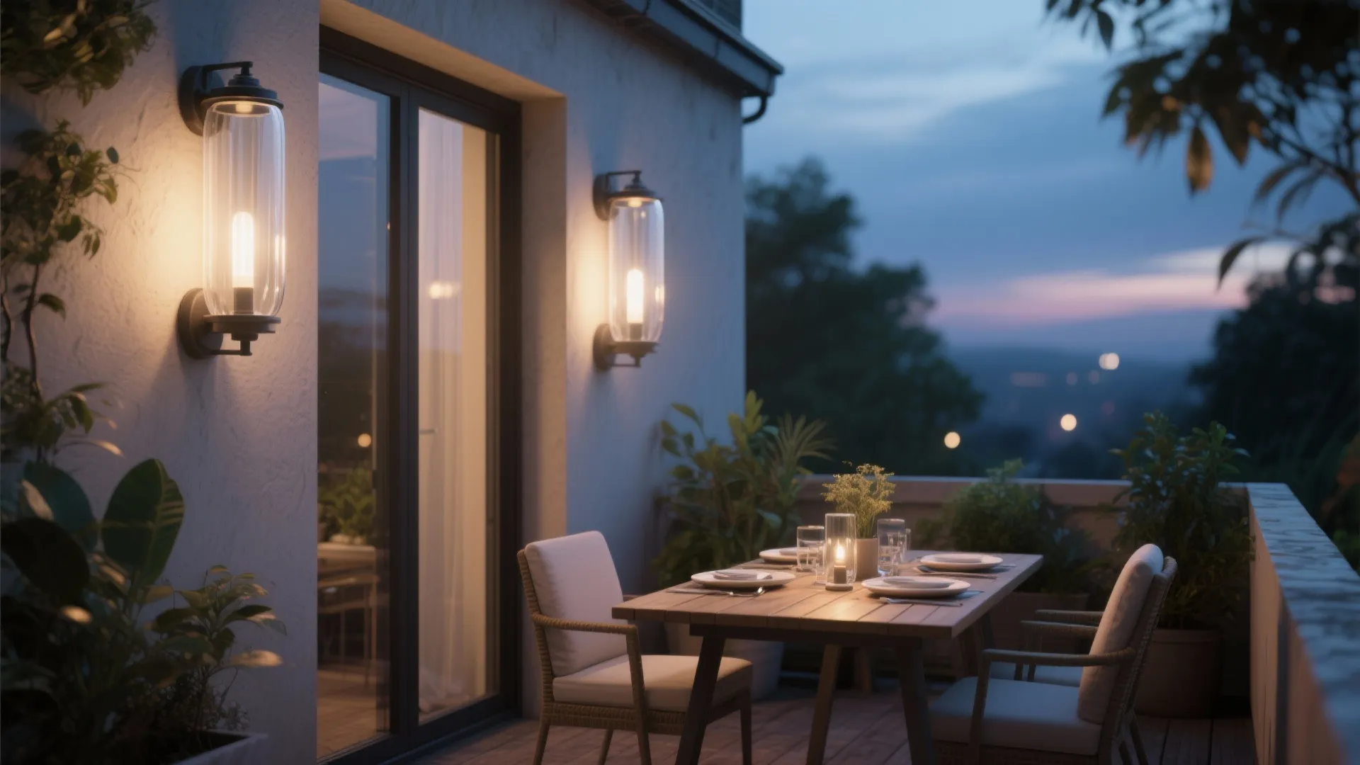 2. Frosted Glass Cylinder Lantern