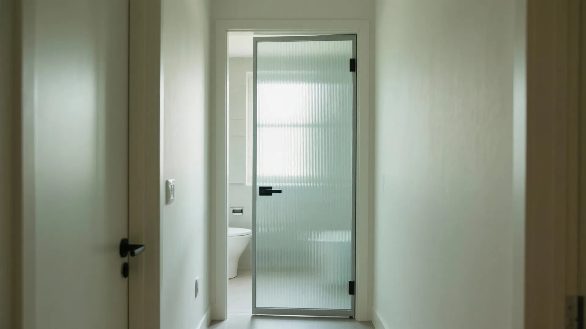 Frosted or Textured Glass Door