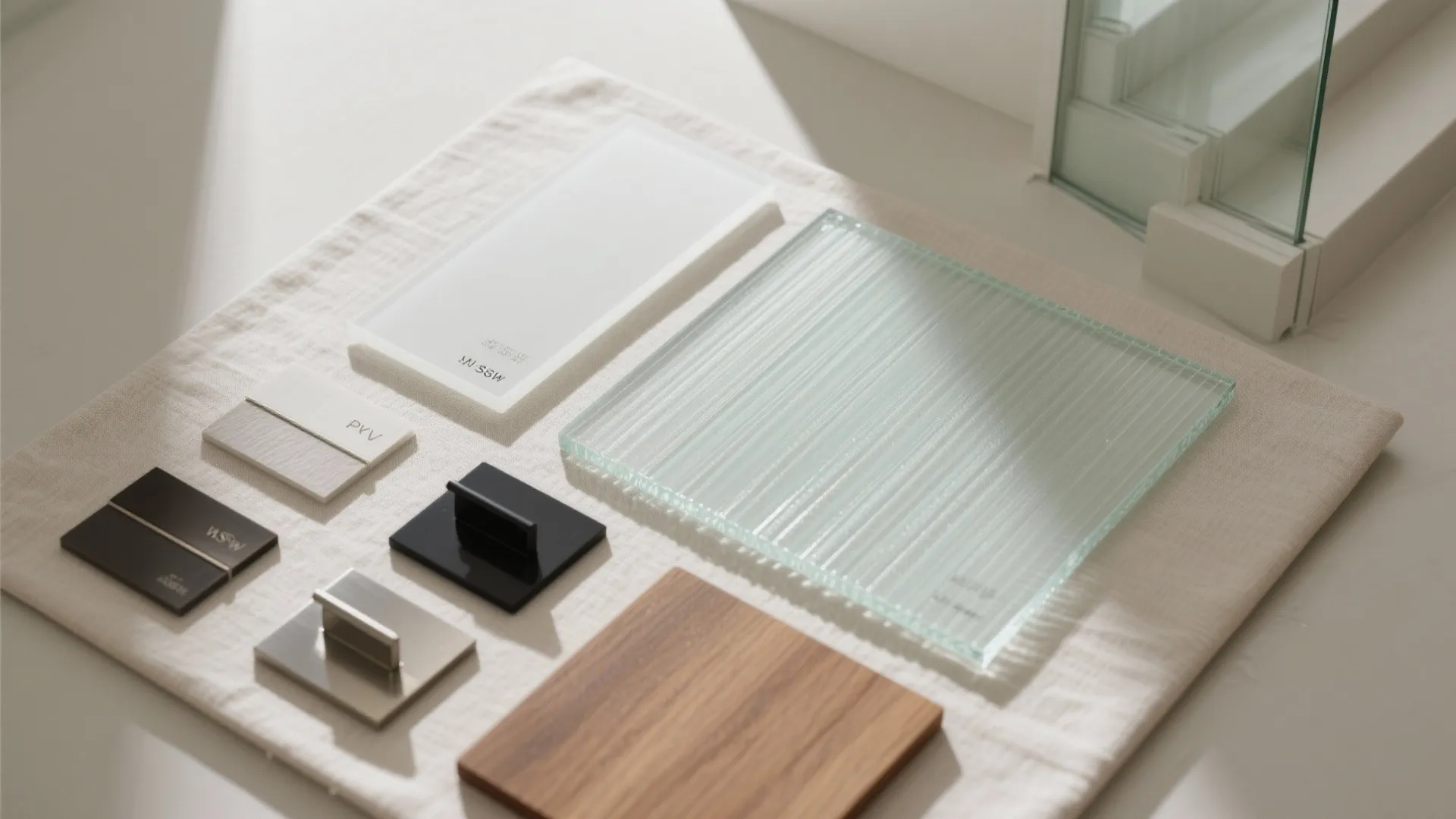Frosted and Textured Privacy Glass Along the Stair
