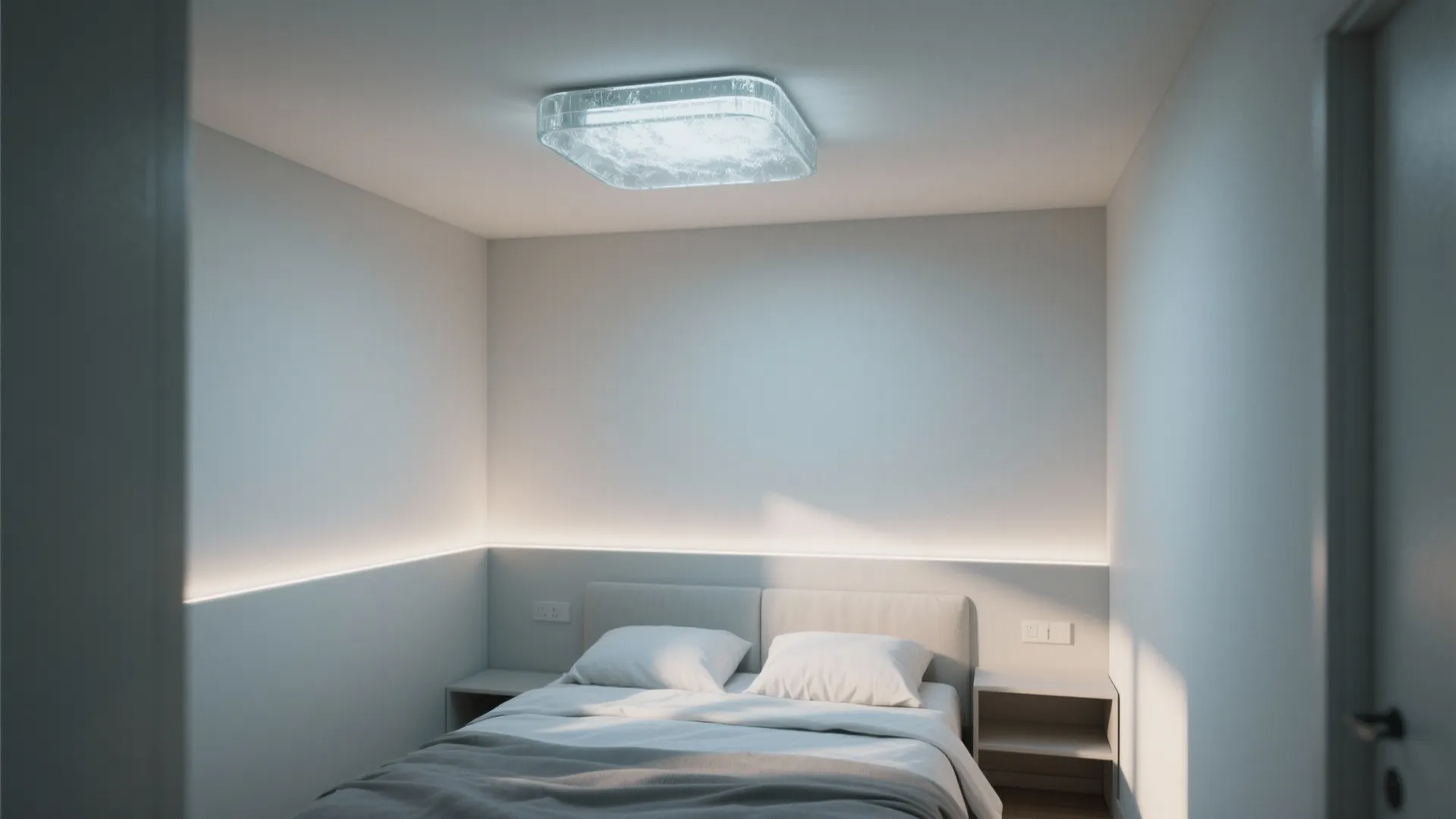 2. Frosted Glass Flush Mounts