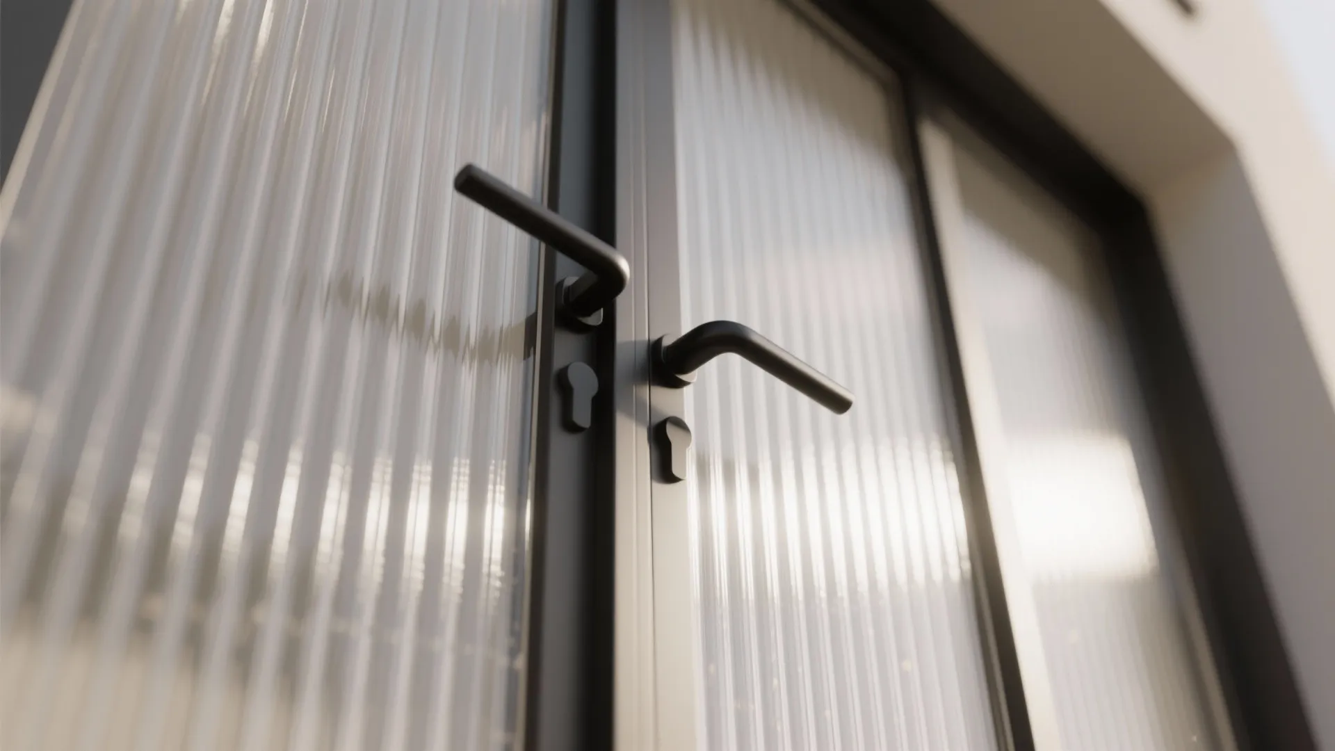 2) Textured or Frosted Glass for Privacy Without Gloom