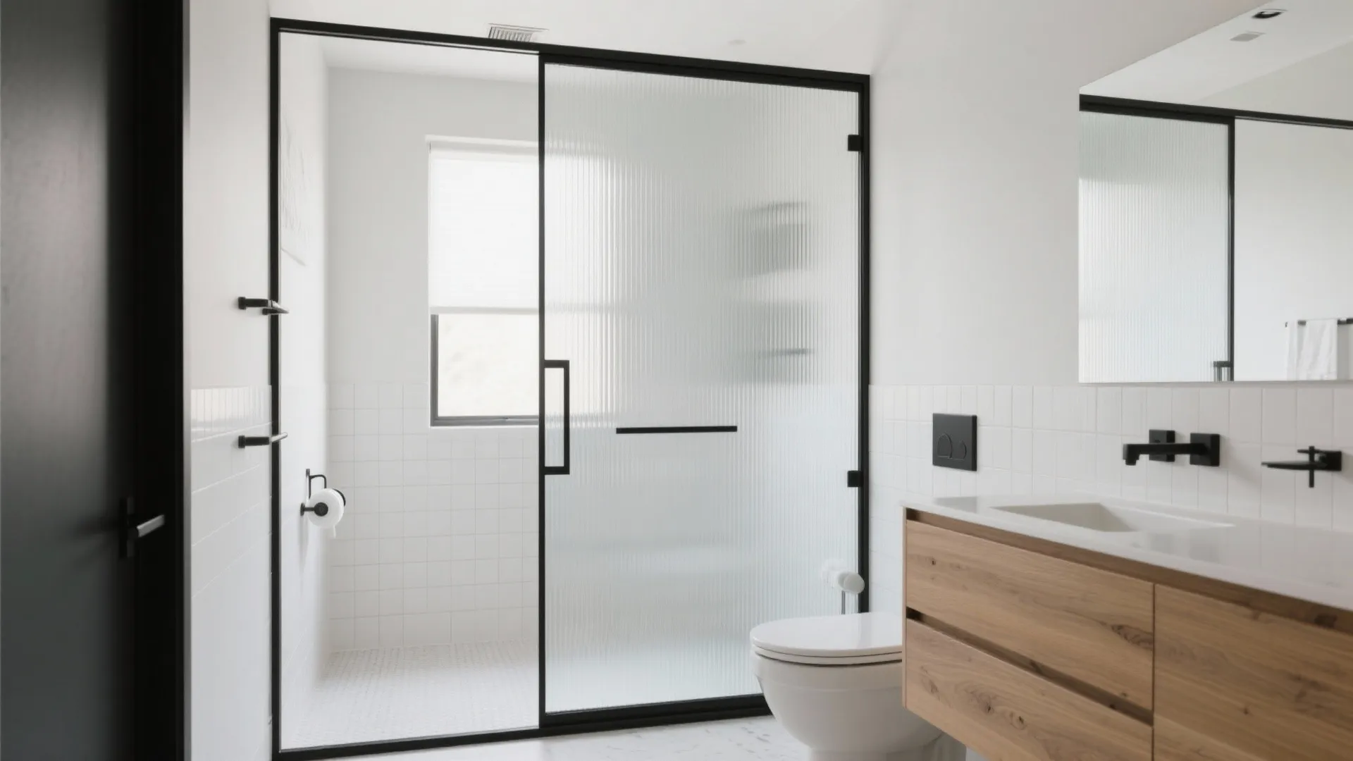 Frosted or Fluted Glass Panels