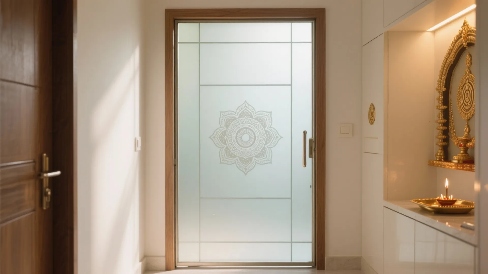 Frosted or Etched Glass for Calm Brightness