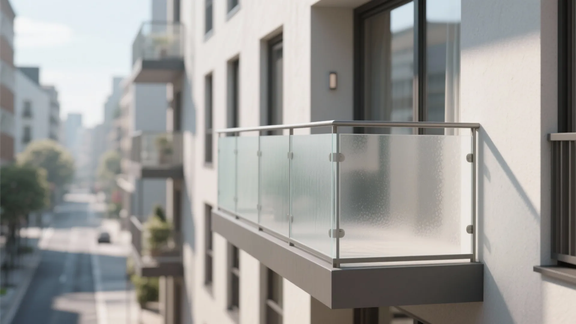 Frosted Glass Balustrade Extension