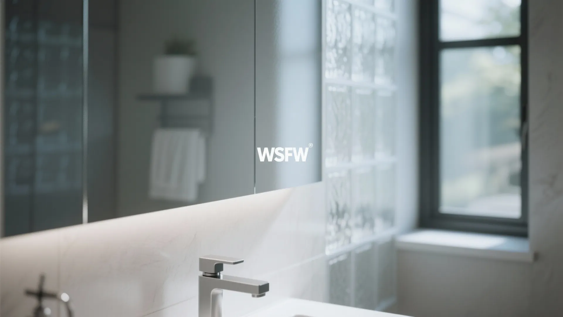 2. Frosted Glass Panels