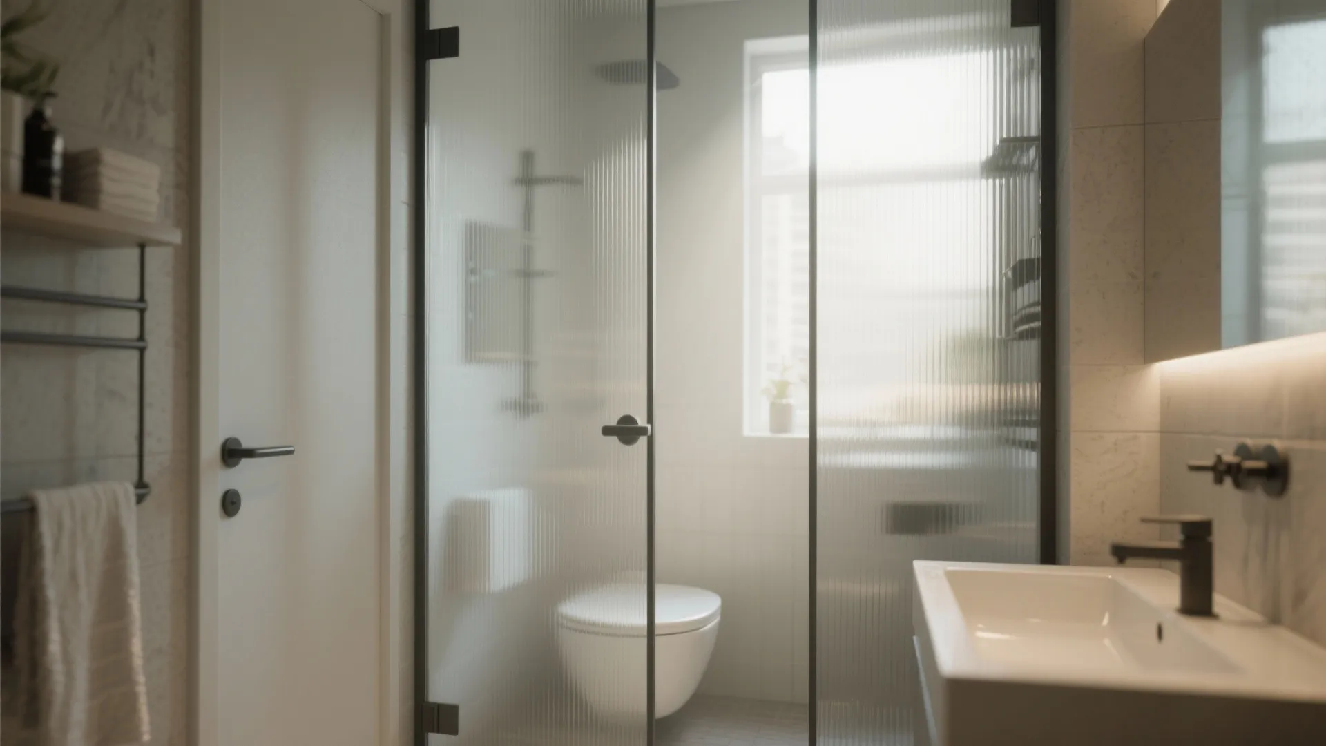 2. Frosted Glass Doors