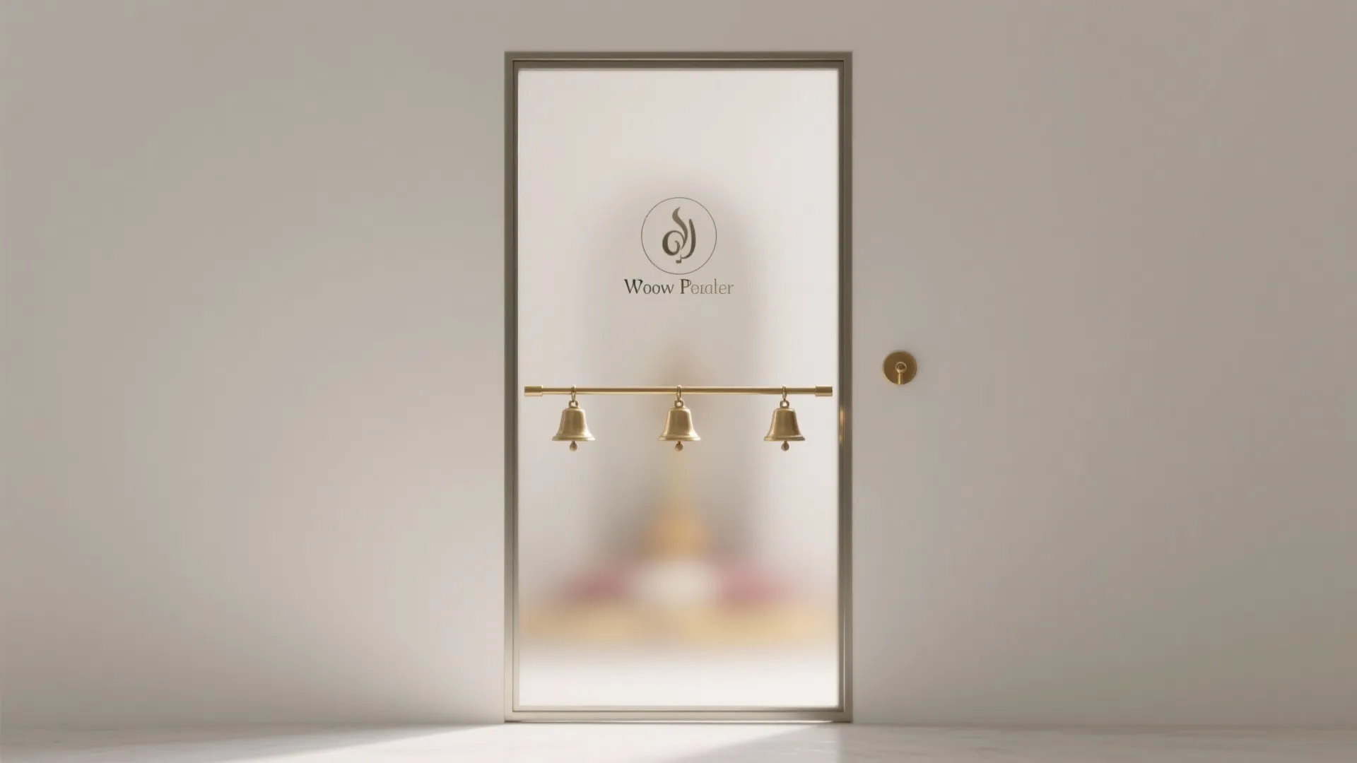 Frosted Glass Panels with Minimal Bells