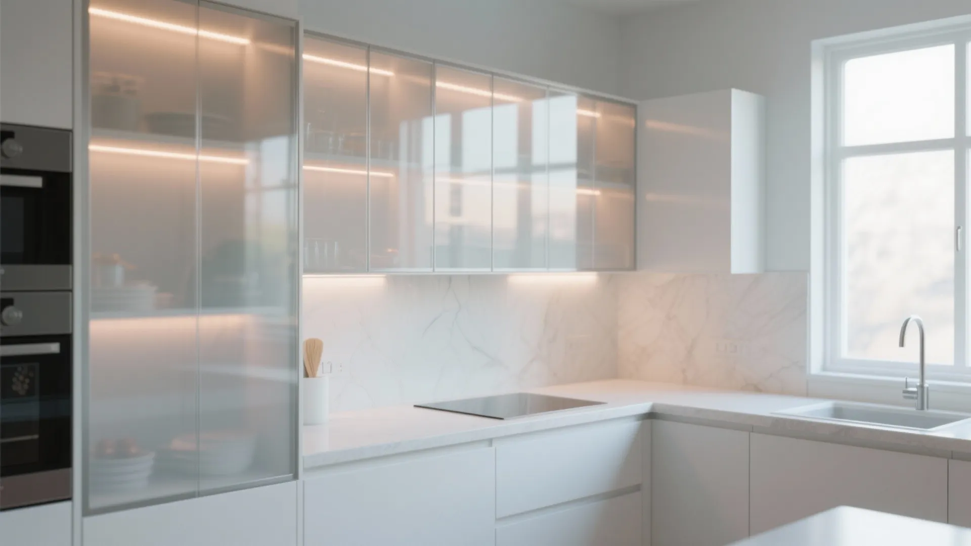 1. Frosted Glass for a Clean Look