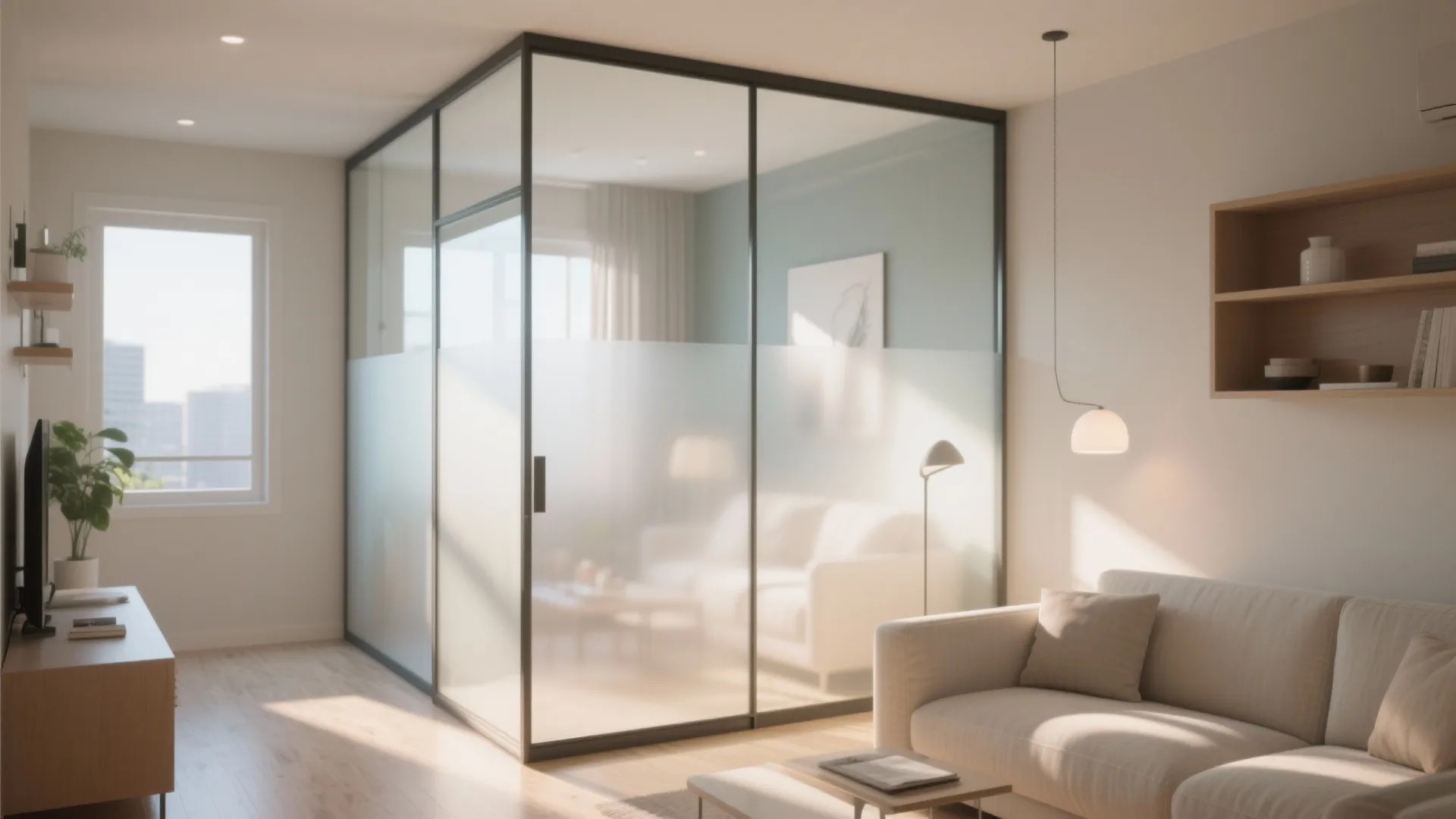 Glass Elements to Eliminate Visual Barriers