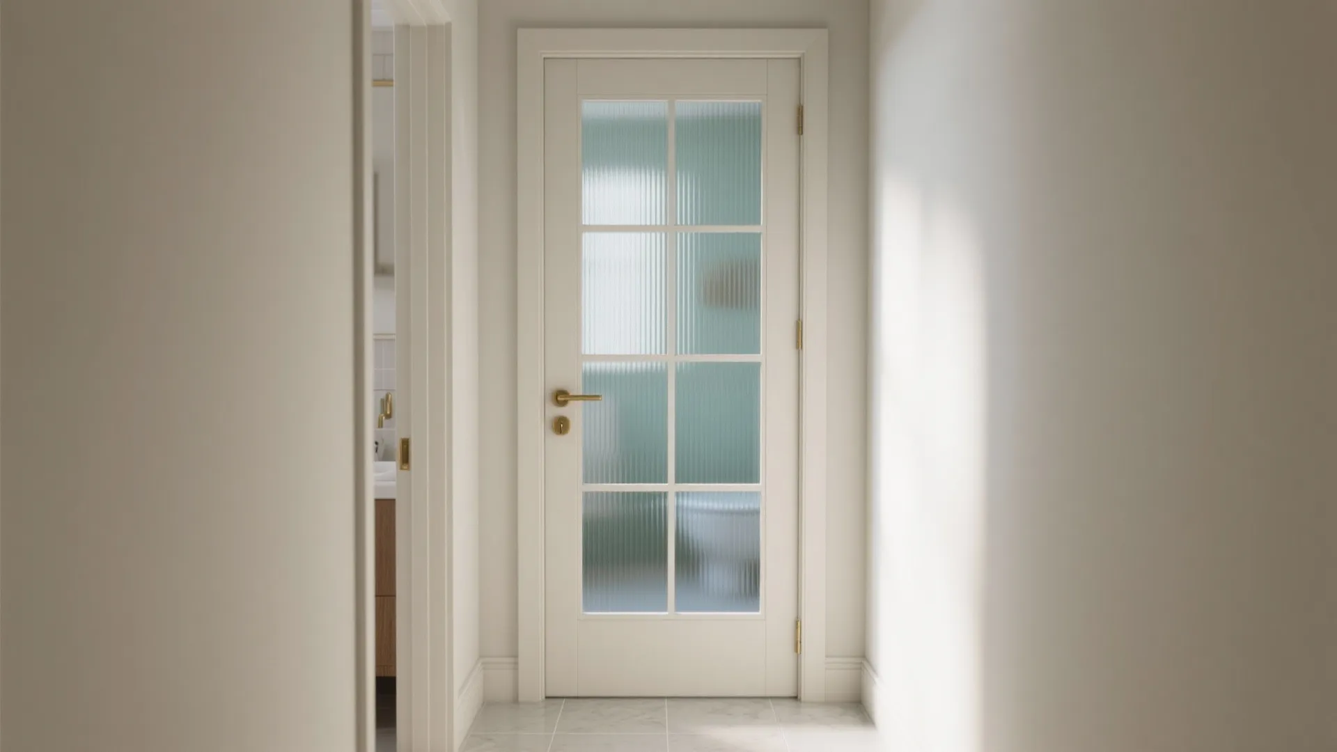 Frosted or Fluted Glass Inserts for Light and Privacy