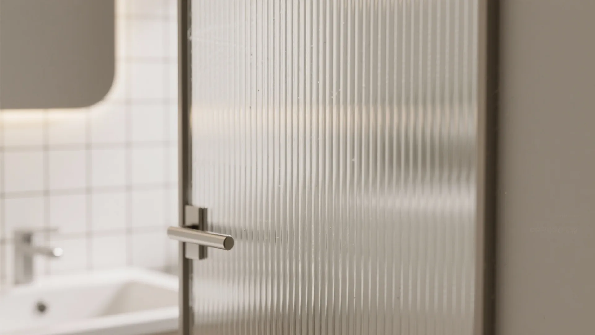 Frosted or Fluted Glass for Soft Privacy