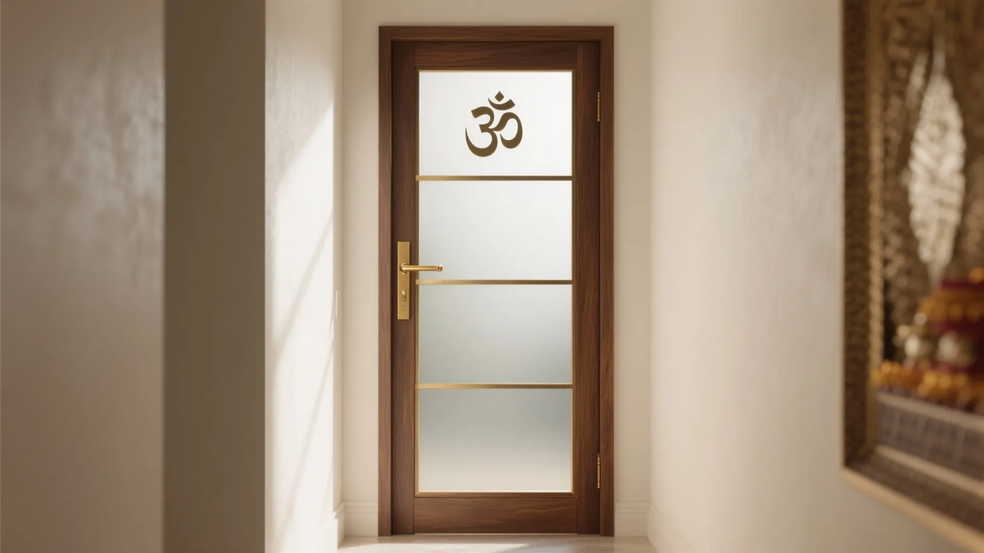 3) Frosted, Etched, or Stained-Glass Doors for Soft Light