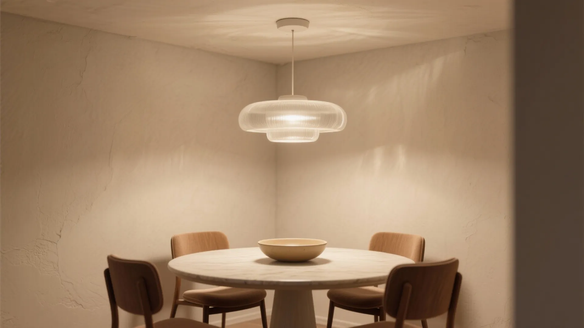 2. Soft Frosted Glass Flush Mount