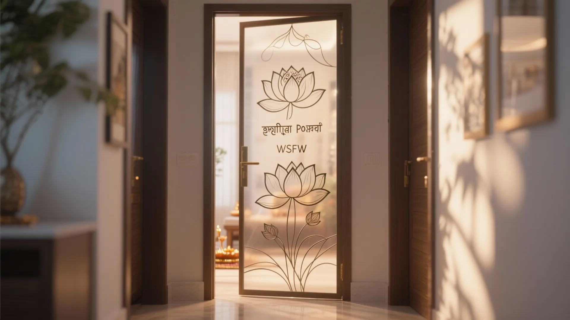 Frosted Glass Panels