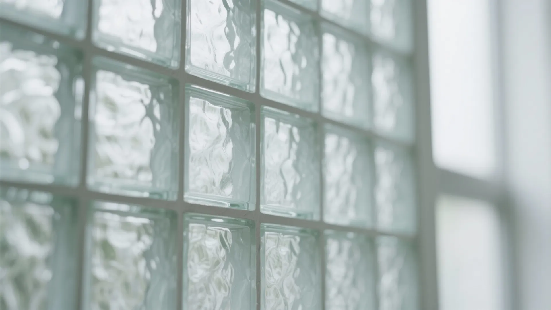 Frosted and textured glass for privacy without heaviness