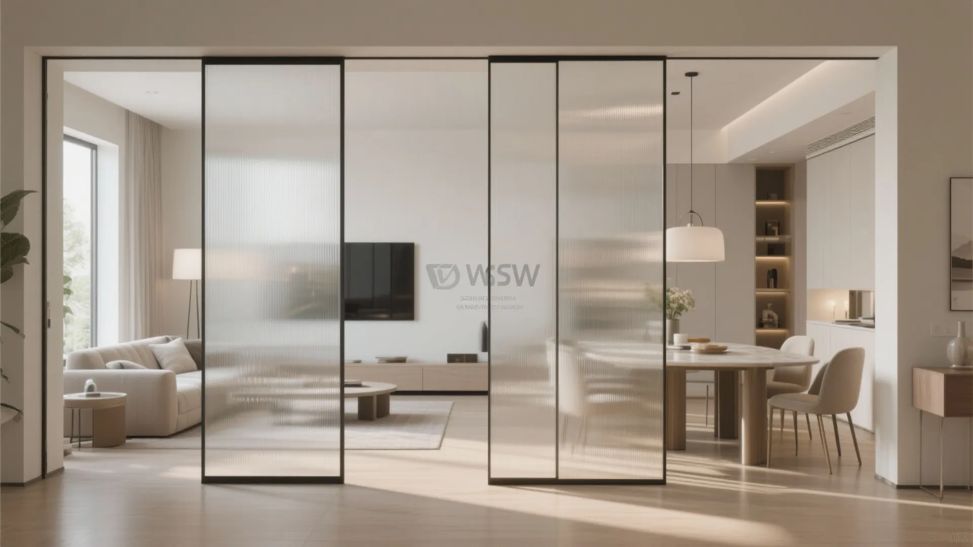 Frosted Glass Panels