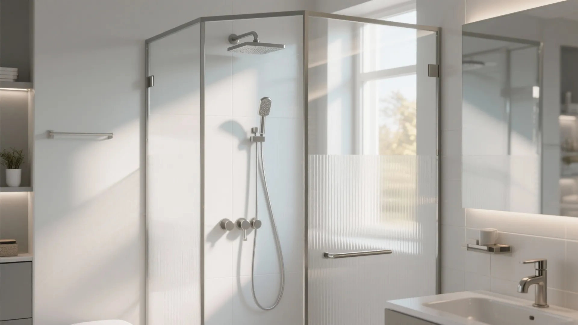 Frosted Glass Privacy Panels