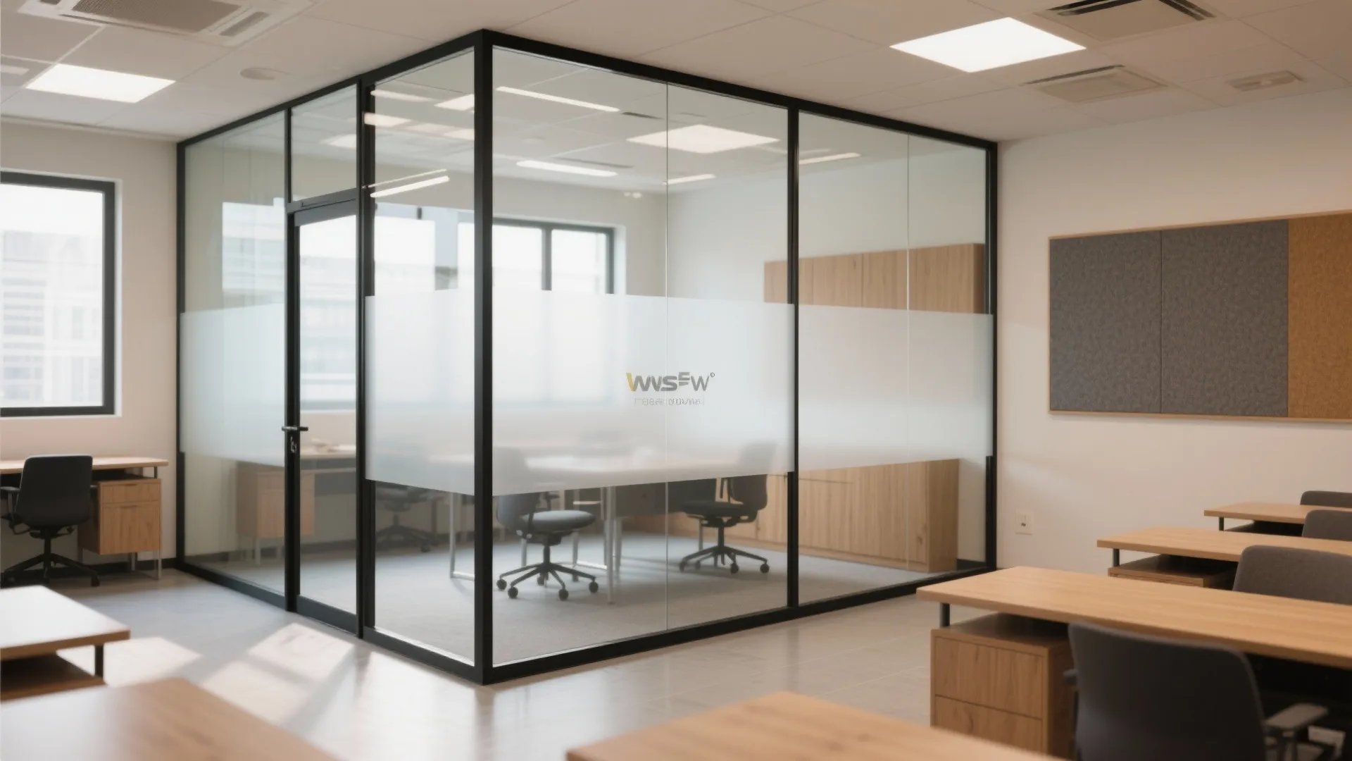 Glazed Partitions for Light and Privacy