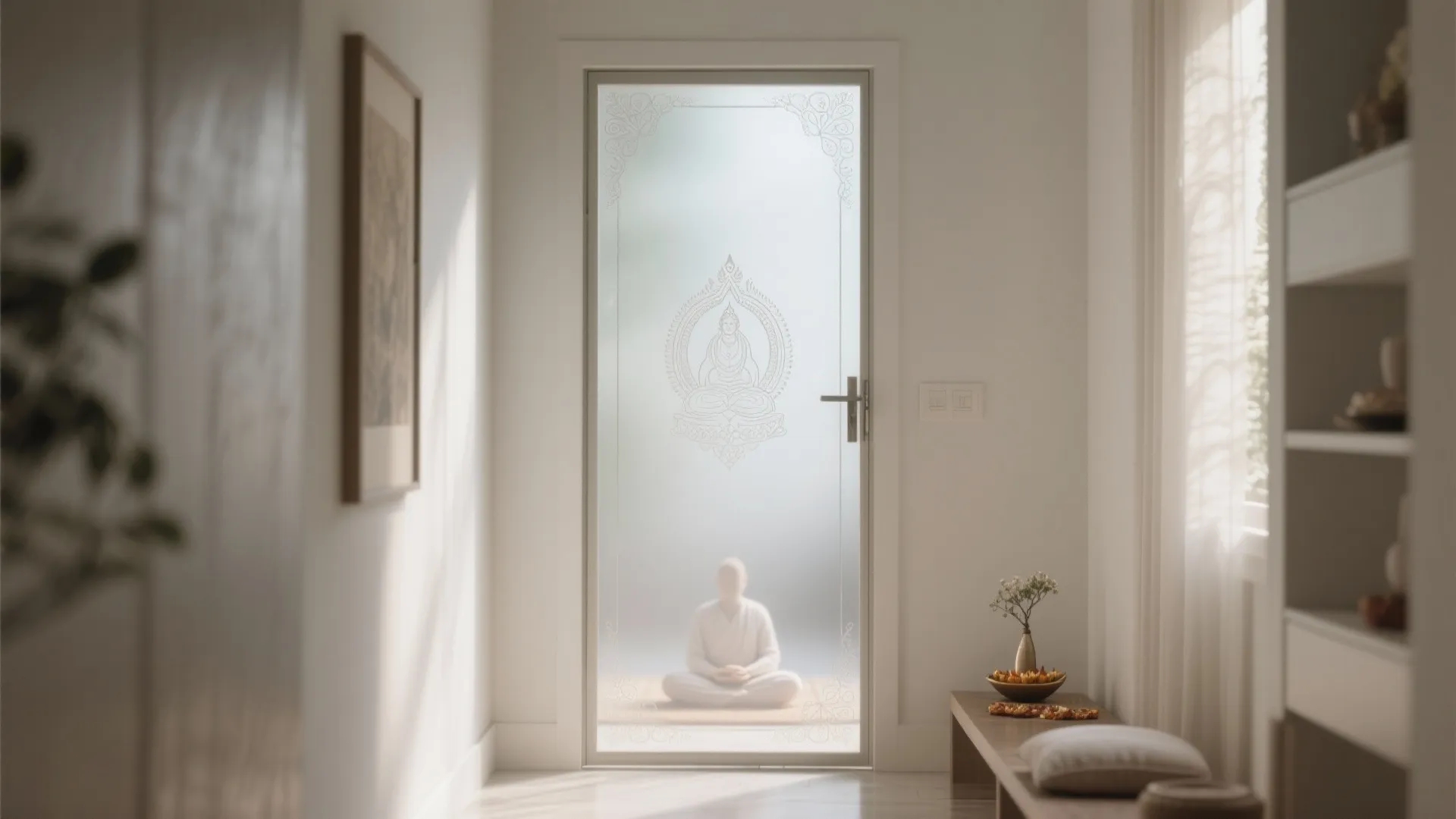 Minimalist Frosted Glass Elegance