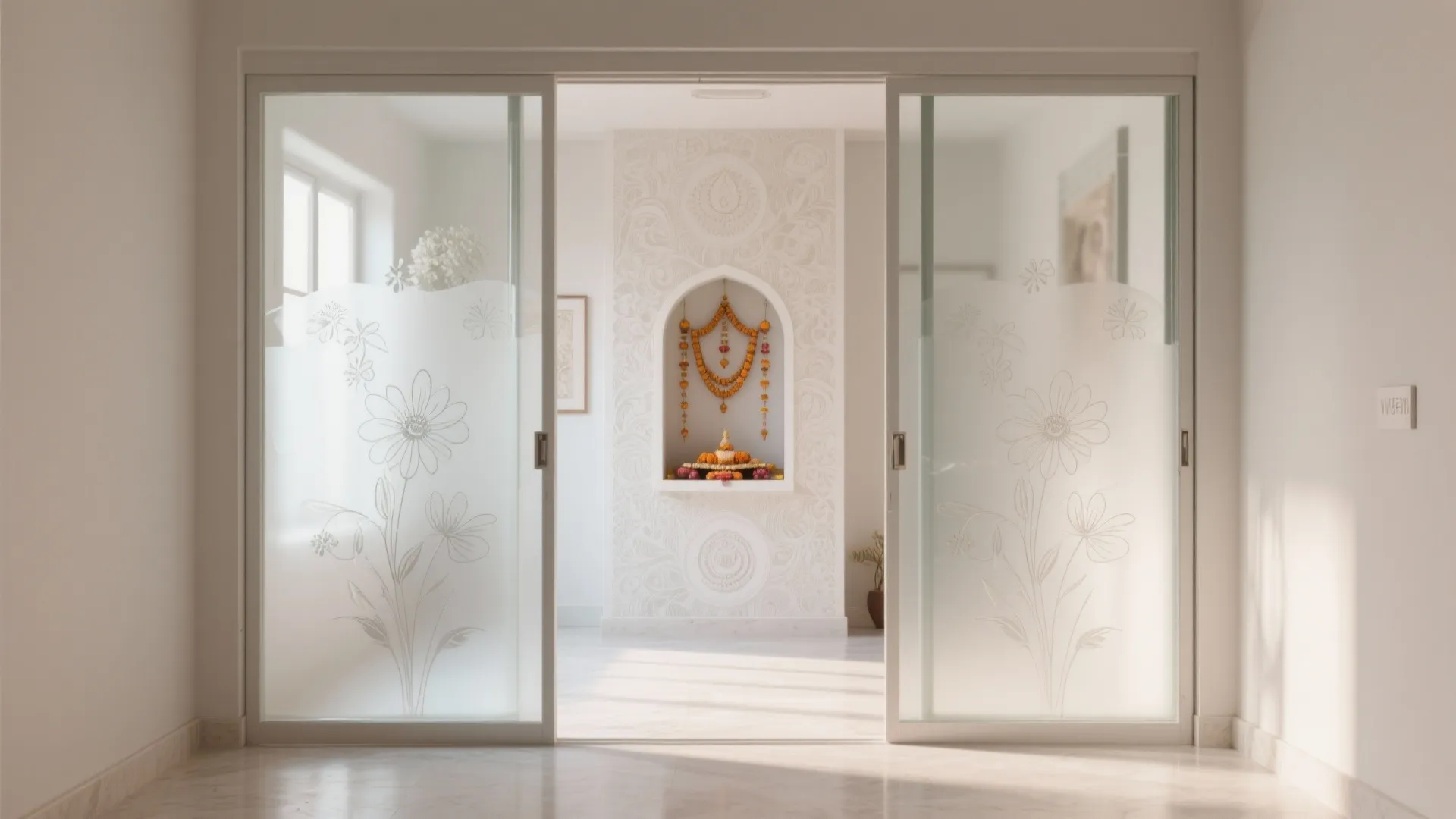 Glass Doors with Frosted Panels