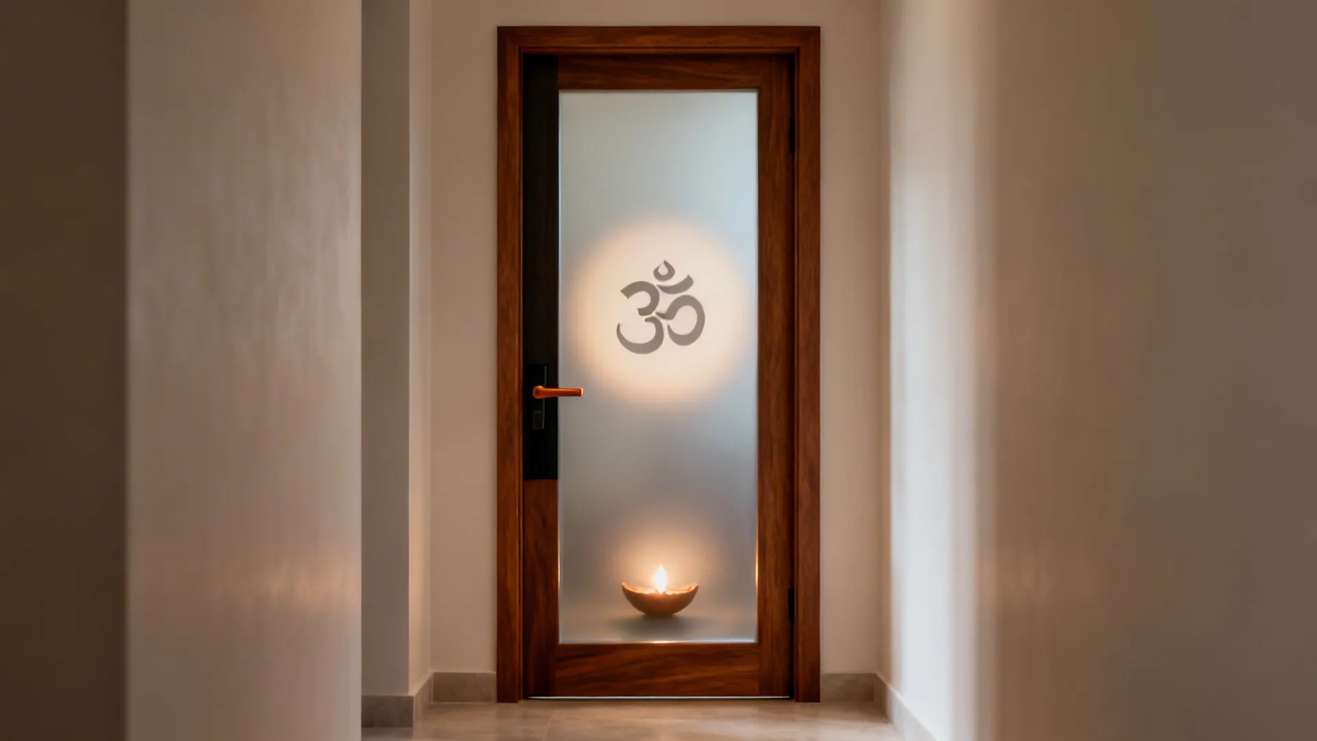 2) Solid Wood Framed Doors with Frosted Glass Insets