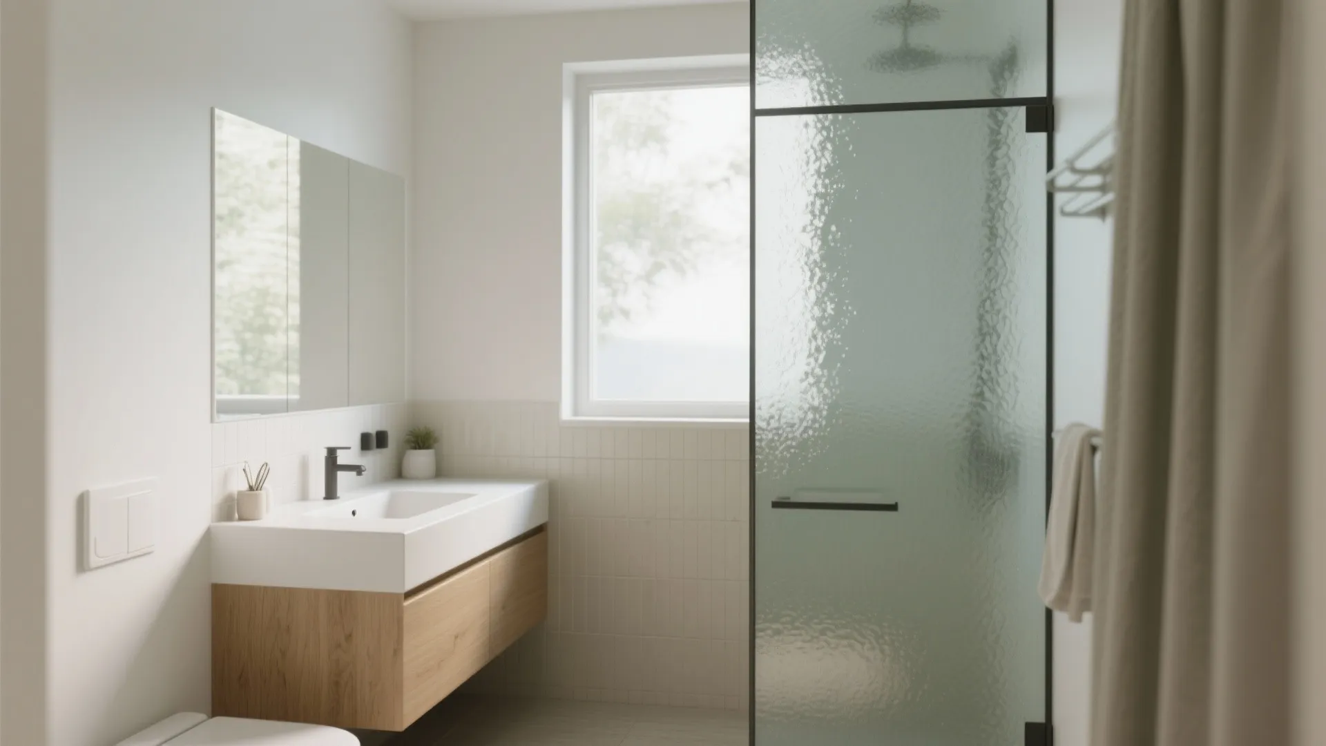 Frosted or Patterned Glass That Protects Privacy