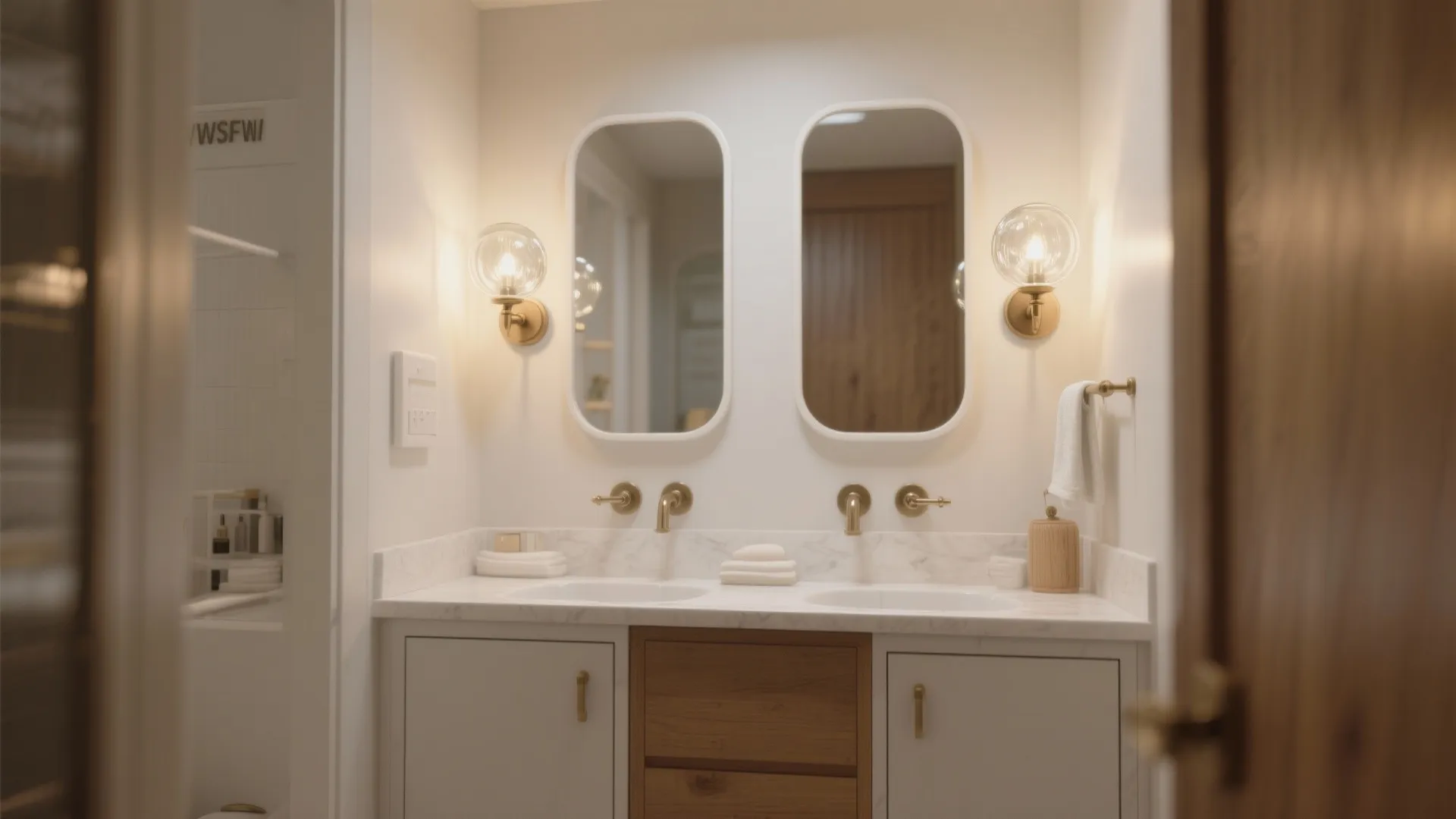 2. Frosted Globe Wall Sconces