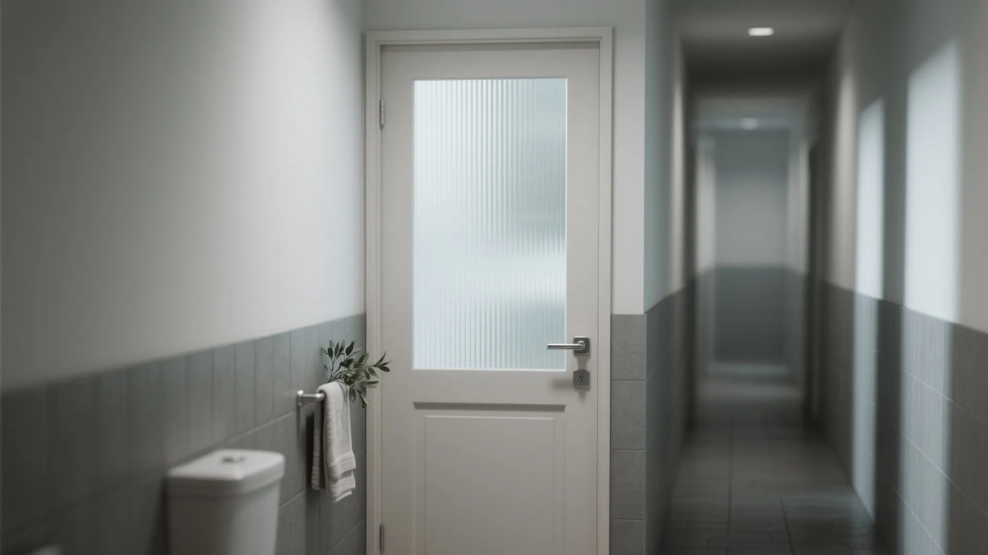 1) Frosted half-lite fiberglass: borrow light, keep privacy