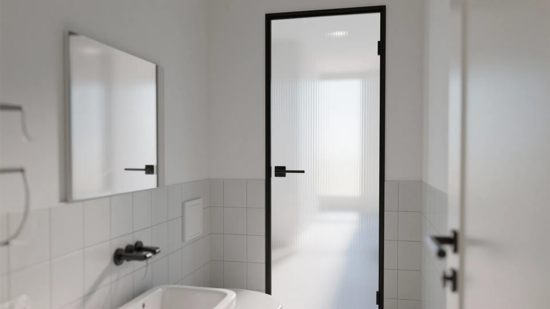 Frosted polycarbonate inserts for light without exposure