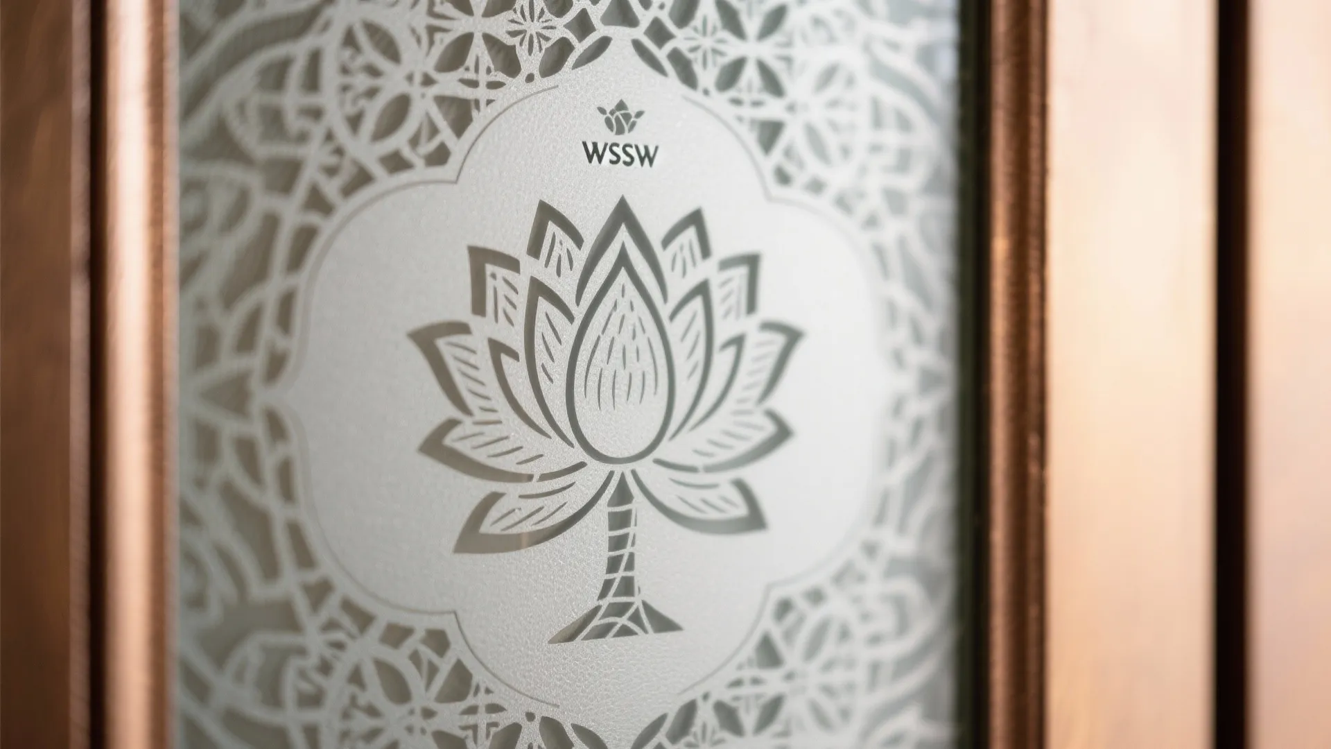 Frosted Glass with Jaali Motifs (Light, Not Exposure)