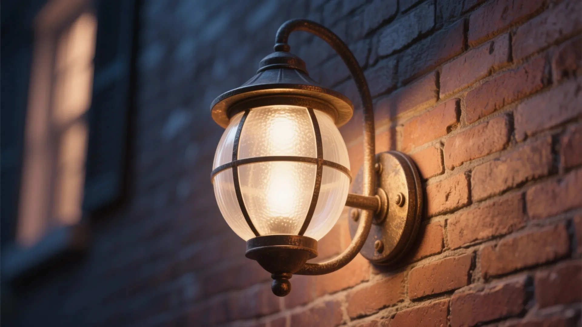 3. Lantern-Style Round Fixtures with Frosted Glass
