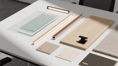 Modern Material Sample Display for Interior Design