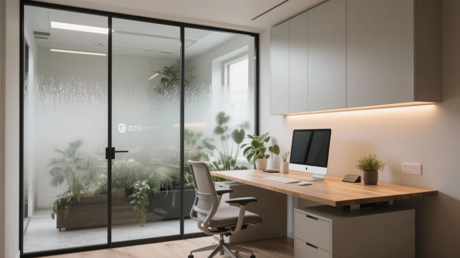 Frosted Glass for Privacy Without Darkness