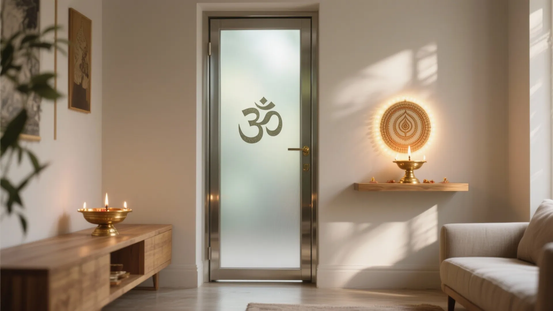 Frosted or Etched Glass for Gentle Privacy