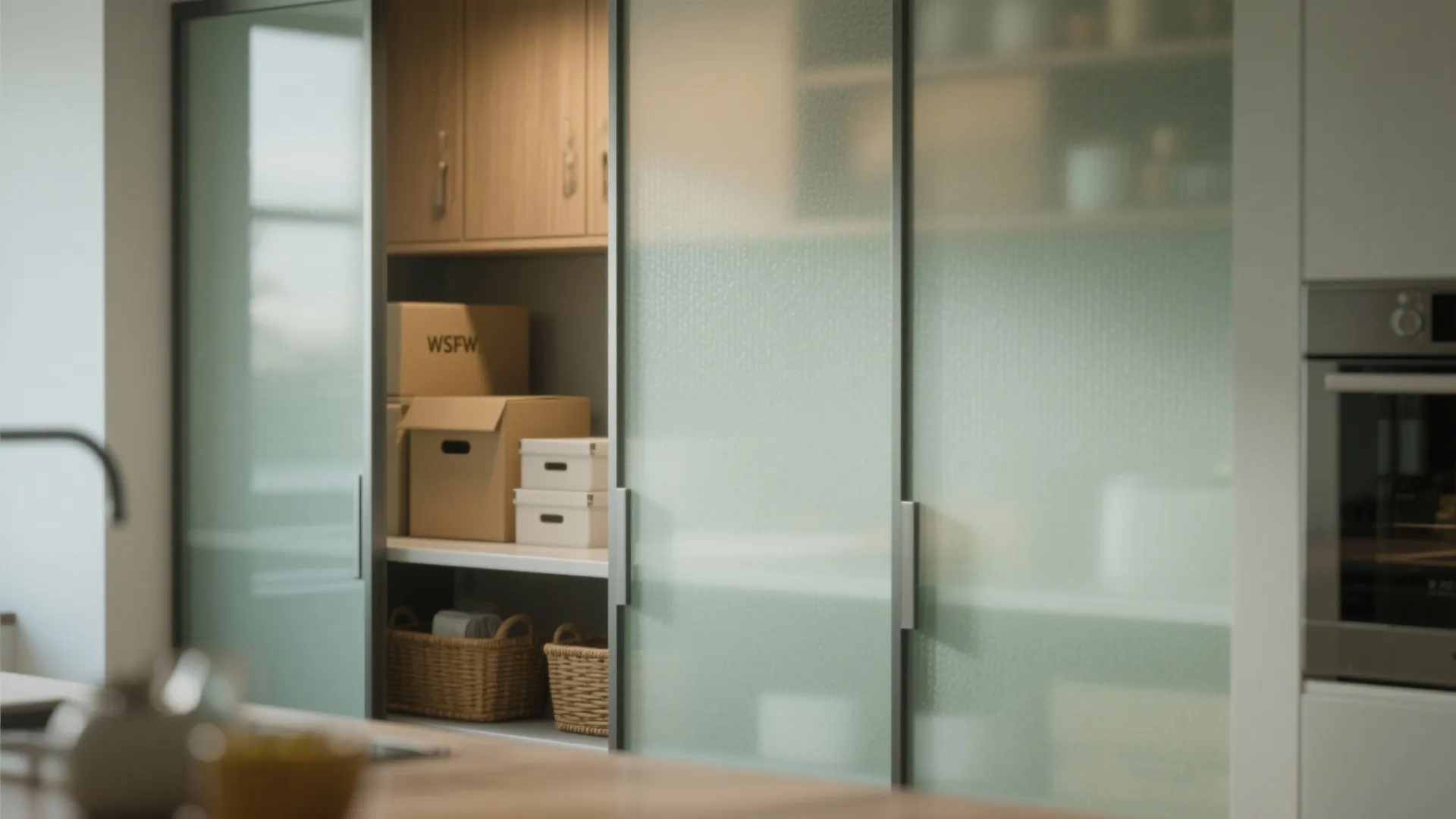 2. Frosted glass for privacy with brightness