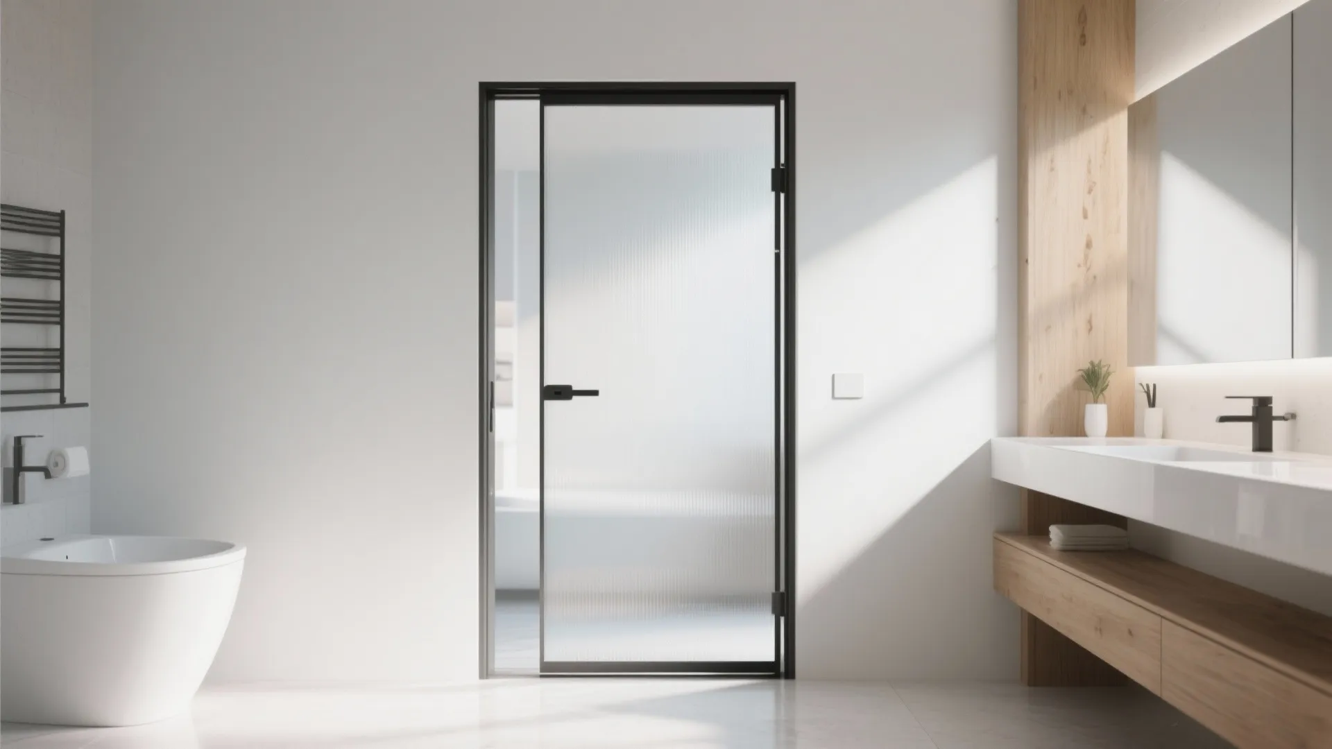 Frosted Glass Pocket Doors