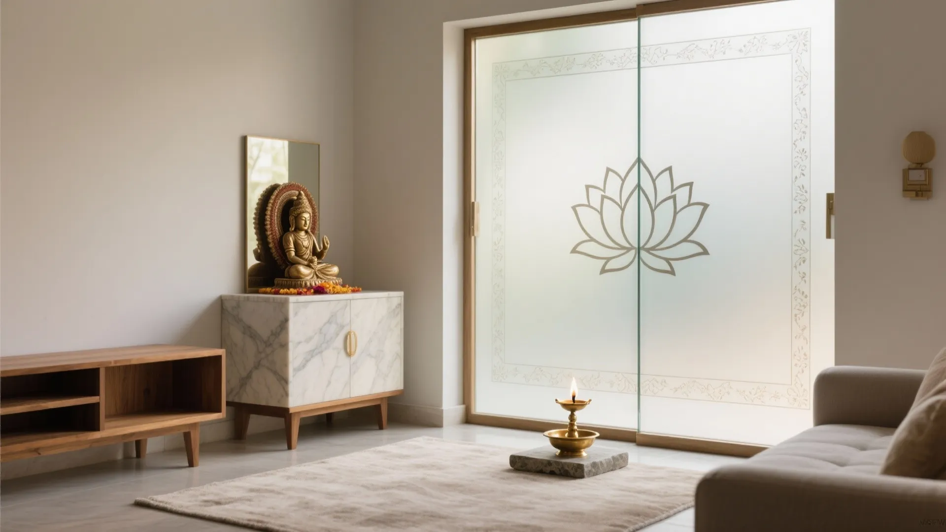 Frosted and Etched Glass for Sacred Privacy