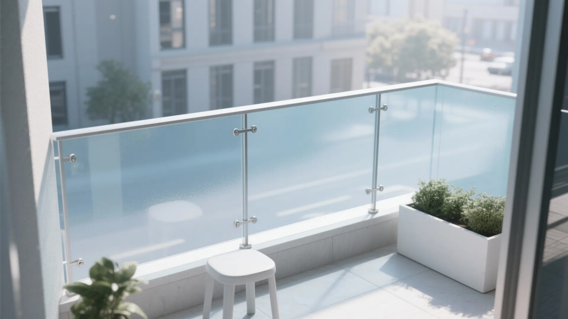 Tinted or Frosted Glass for Soft Privacy